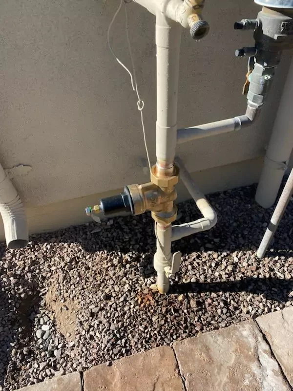 water softener bypass valve and supply lines installed in a West Valley home utility space