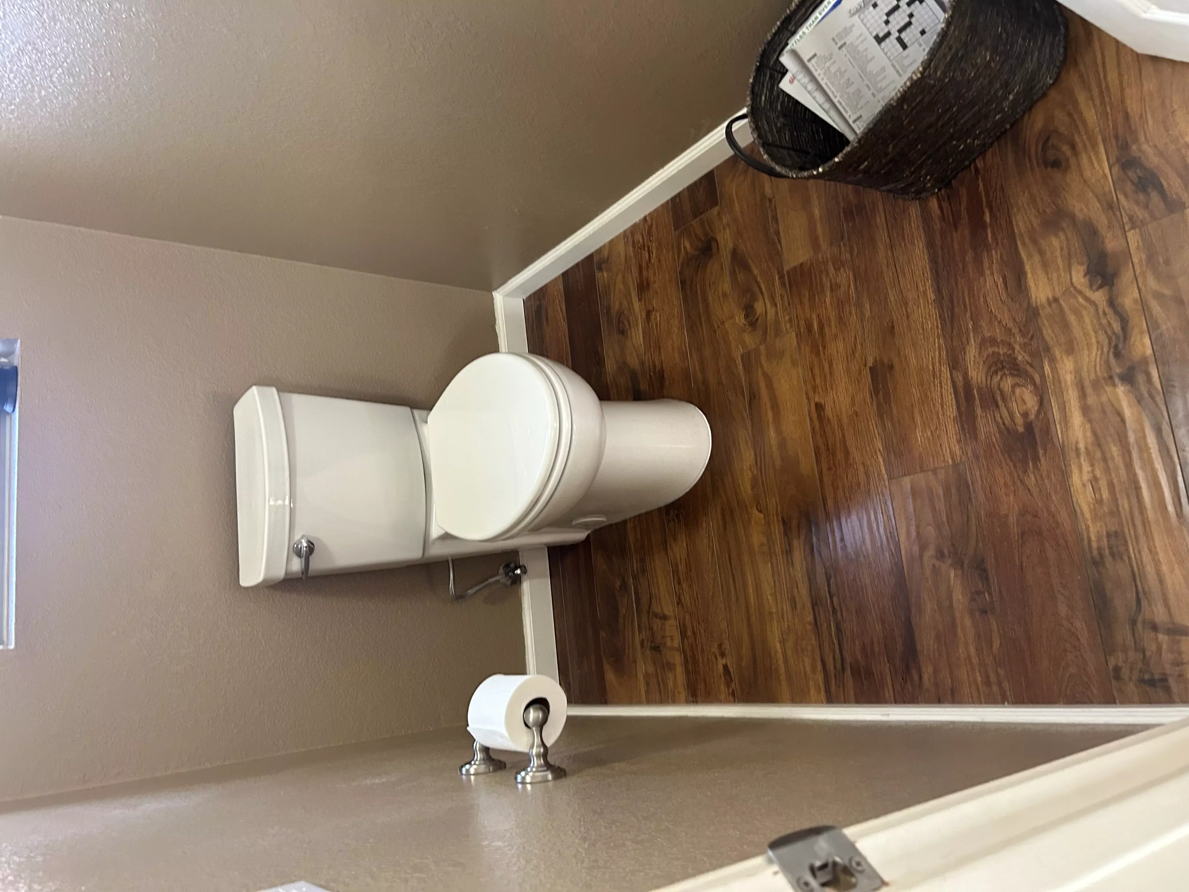 newly installed toilet in a residential Peoria, AZ bathroom
